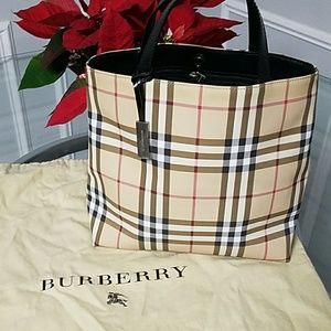 Authentic Burberry tote.12" x 10".